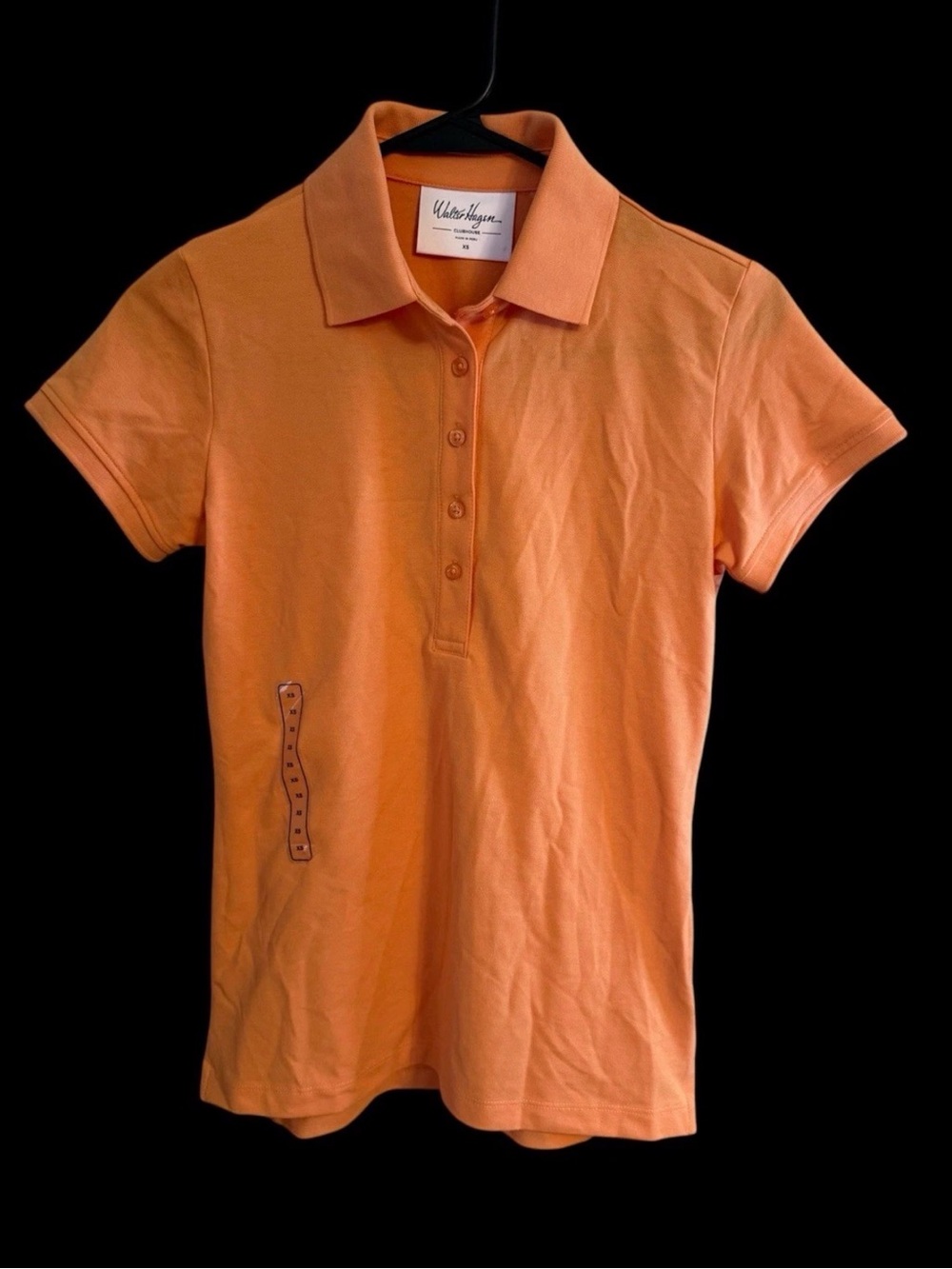 Walter Hagen Women's Clubhouse CLASSIC GOLF POLO Size XS Orange NWT